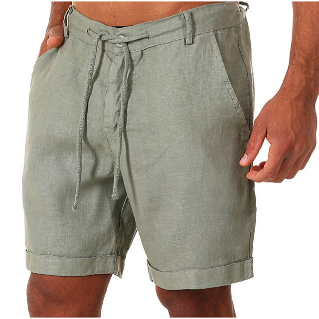 Men's Drawstring casual Three-quarter length Shorts