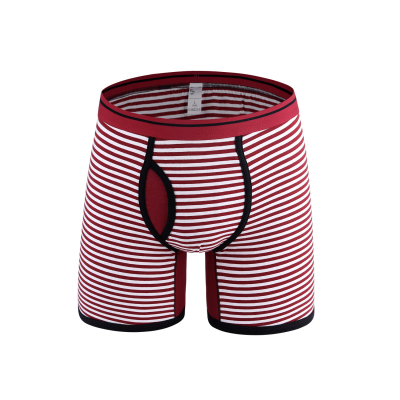 Men's Striped Comfort Breathable Boxer Briefs