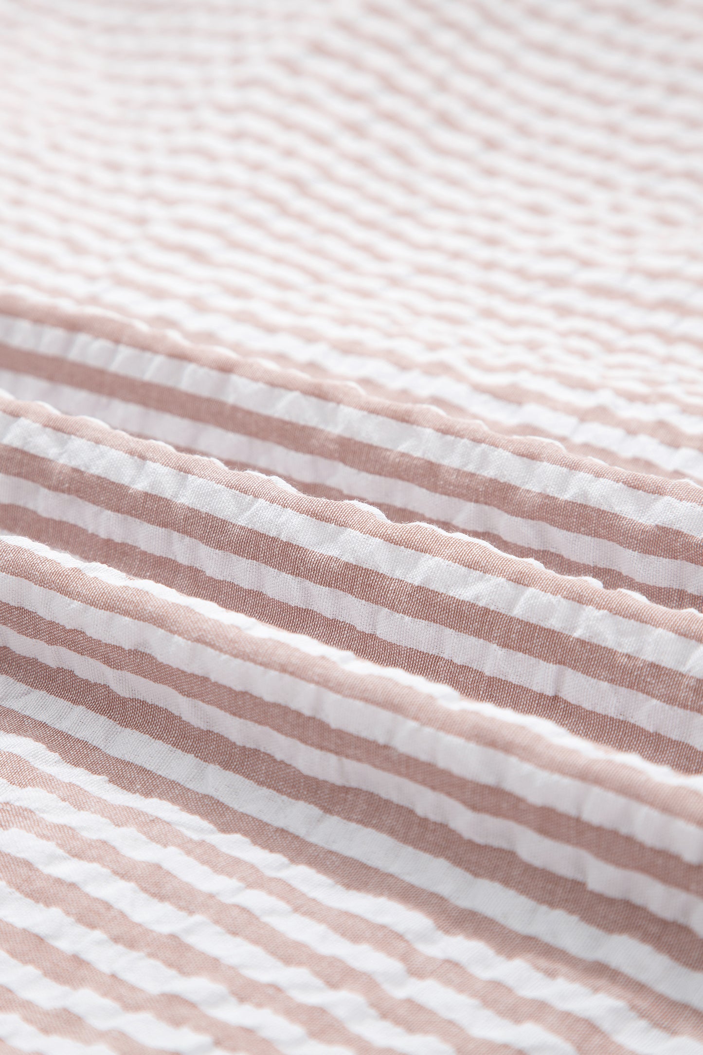 Stripe Frilled Collar Half Sleeve Shirt Maxi Dress