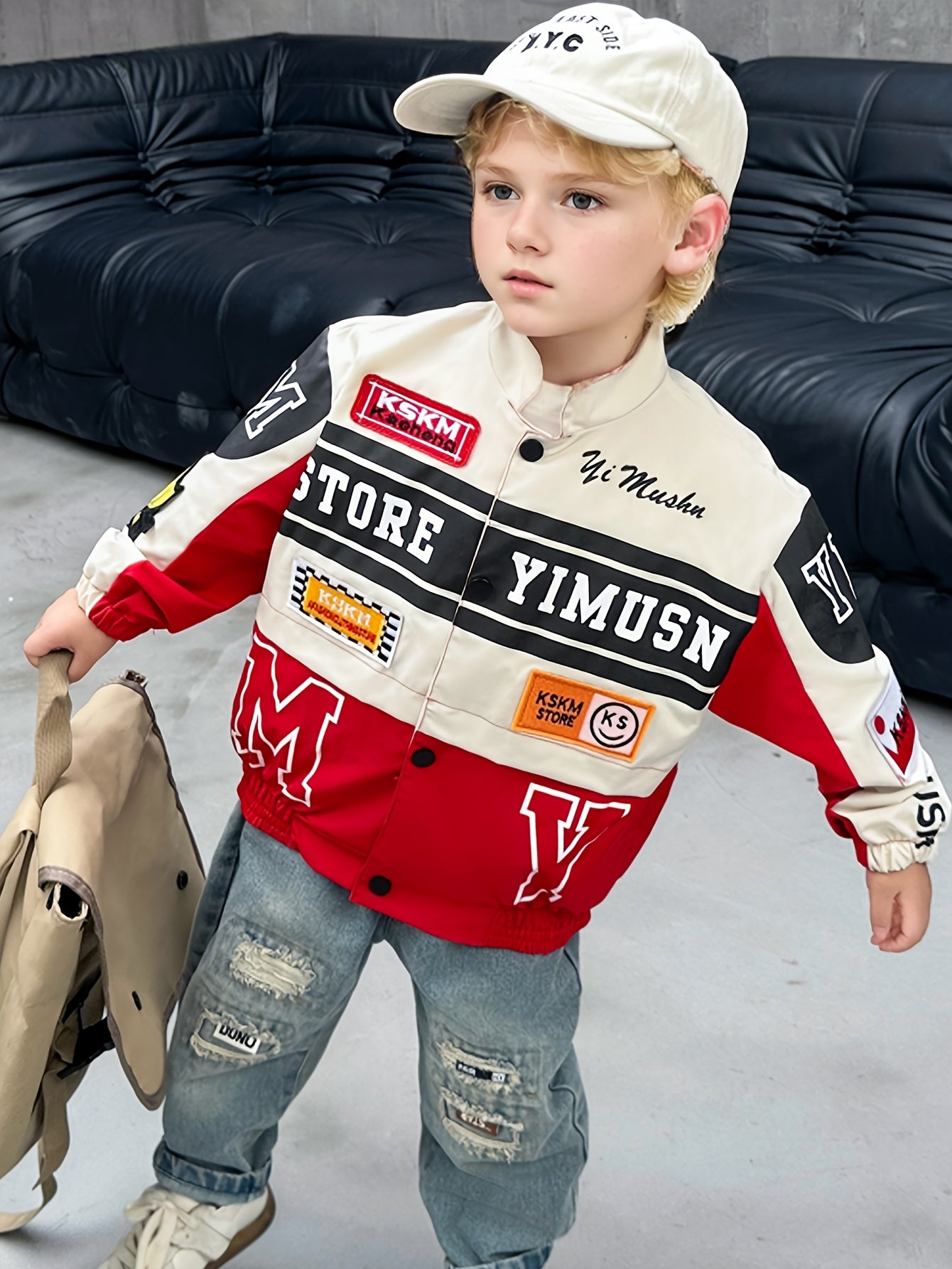 Boy's Varsity Bomber Jacket