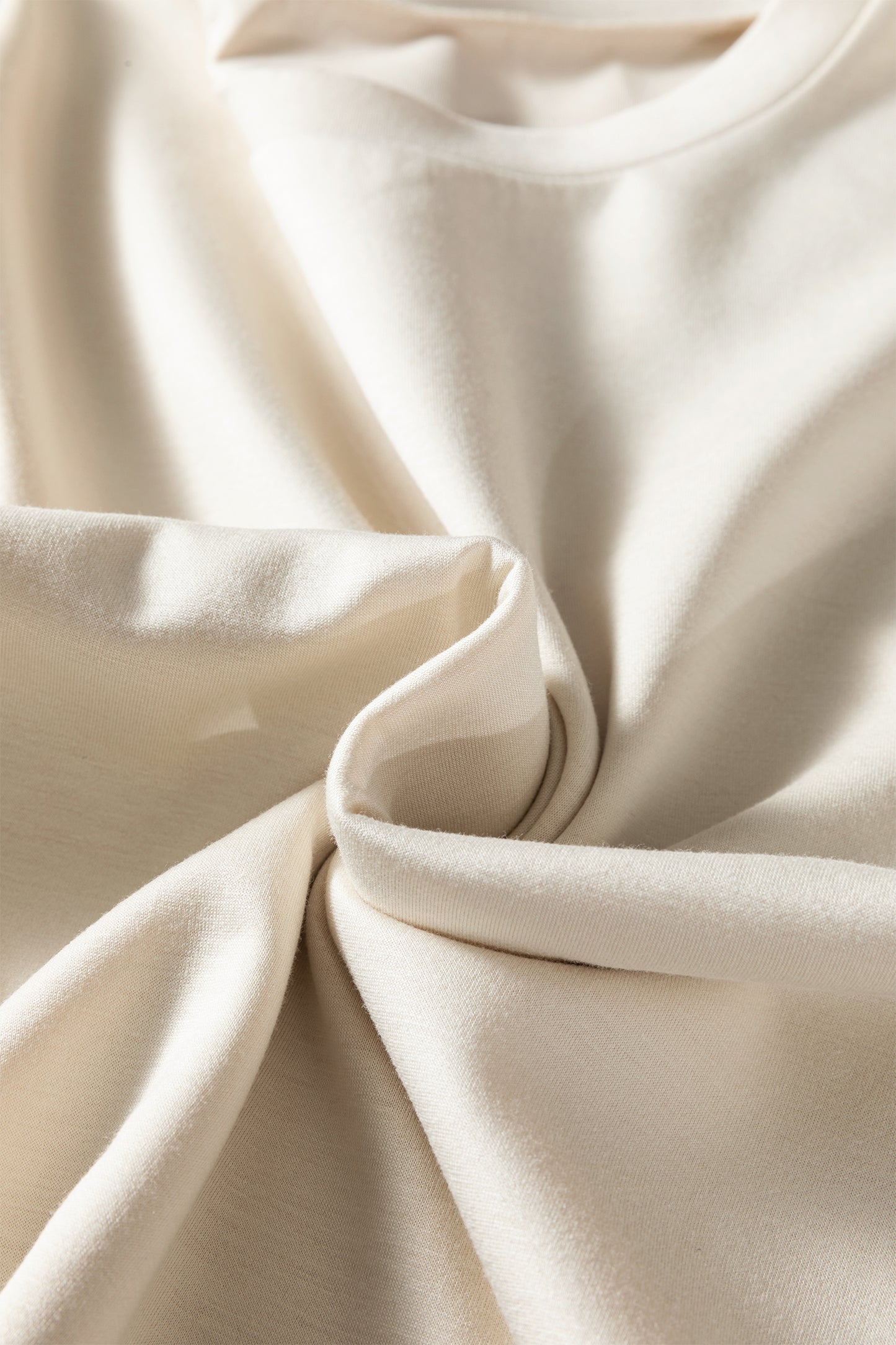 Contrast Striped Trim Crewneck T Shirt Loose Straight Pants Set