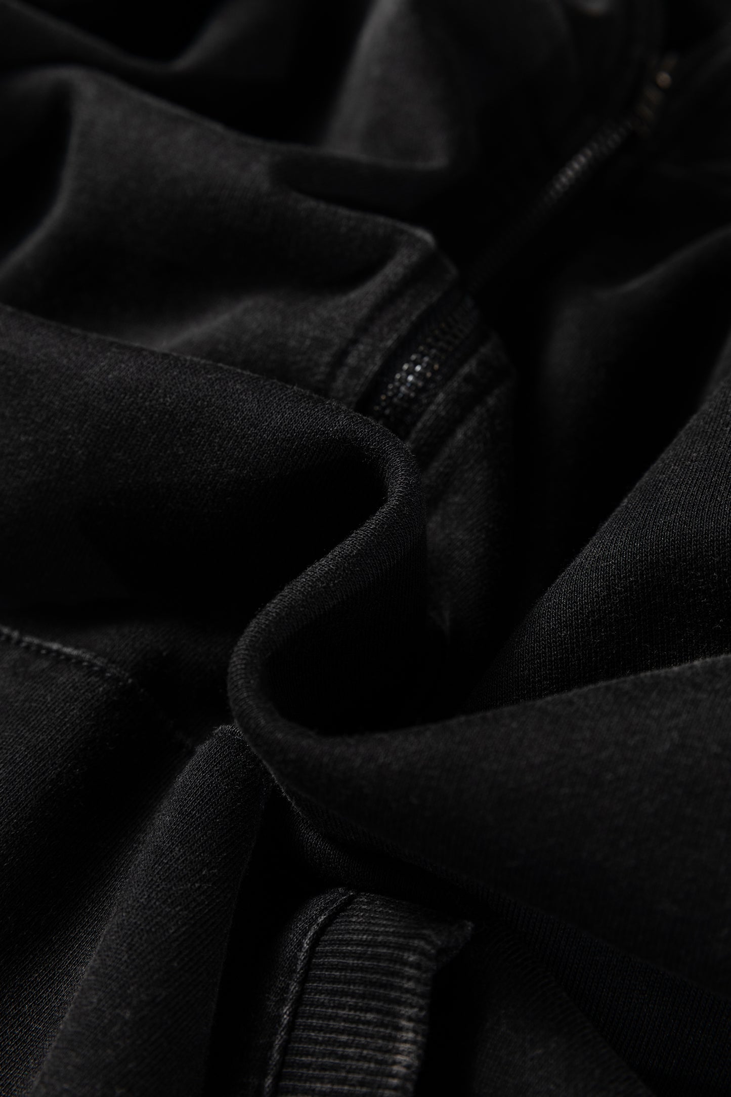 Half Zip Kangaroo Pocket Mineral Wash Baggy Hoodie