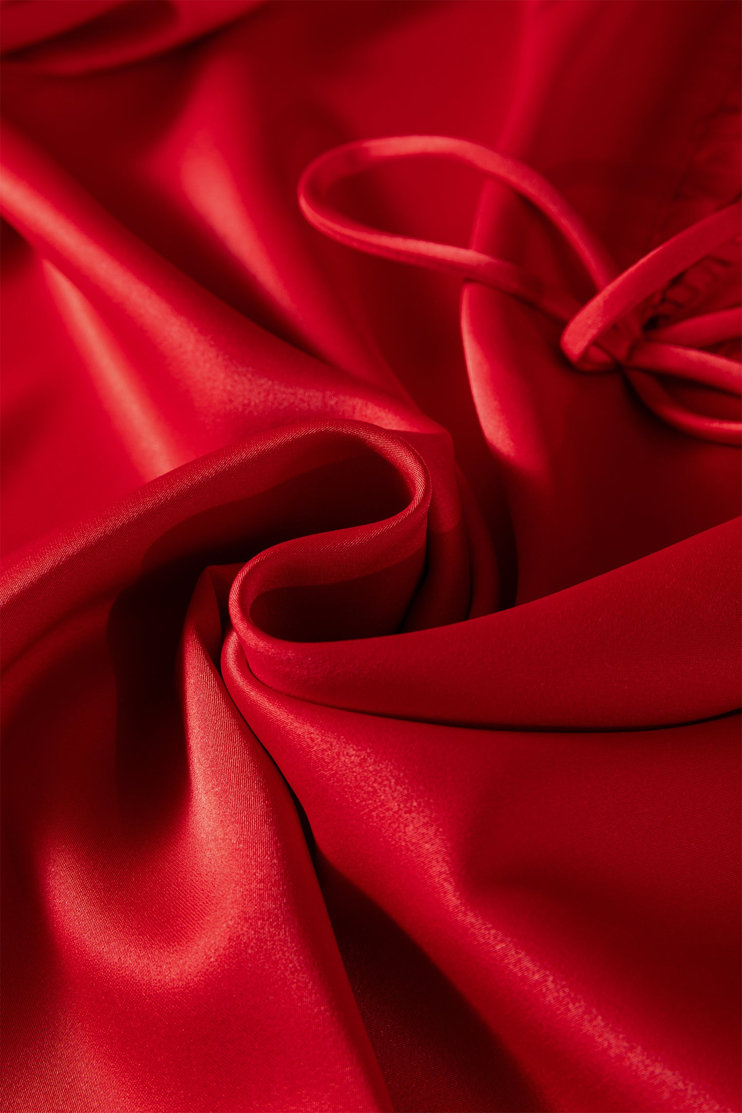 Blackish Green Solid Color Frilled V Neck Bow Detail 3/4 Sleeve Blouse