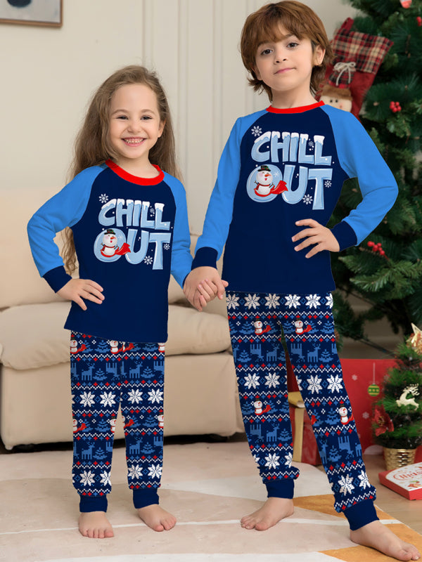 Christmas Parent-child Long-sleeved Pyjamas Set