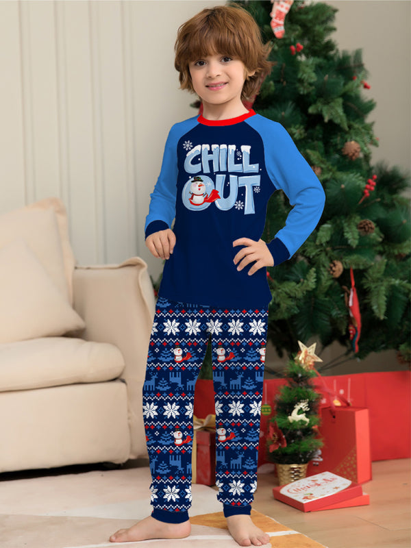 Christmas Parent-child Long-sleeved Pyjamas Set