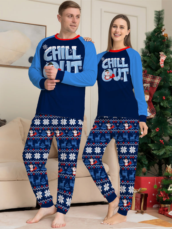 Christmas Parent-child Long-sleeved Pyjamas Set