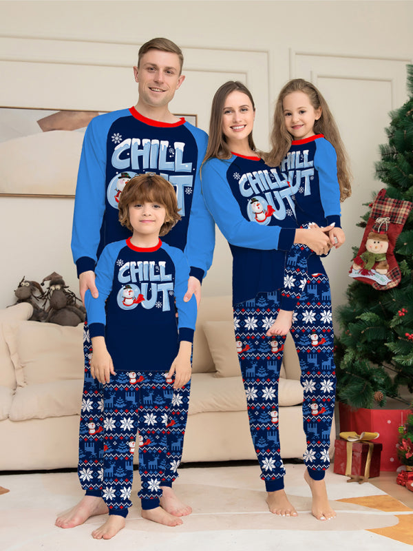 Christmas Parent-child Long-sleeved Pyjamas Set