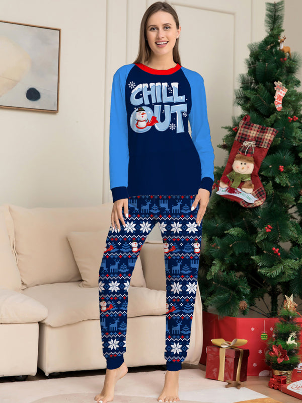 Christmas Parent-child Long-sleeved Pyjamas Set