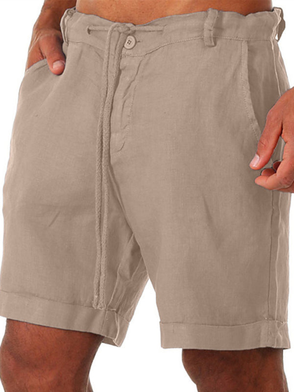 Men's Drawstring casual Three-quarter length Shorts