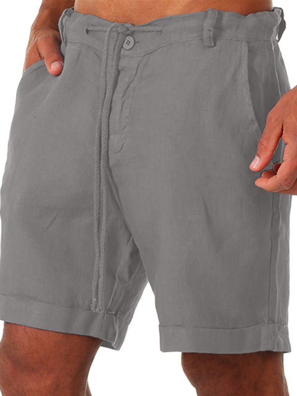 Men's Drawstring casual Three-quarter length Shorts