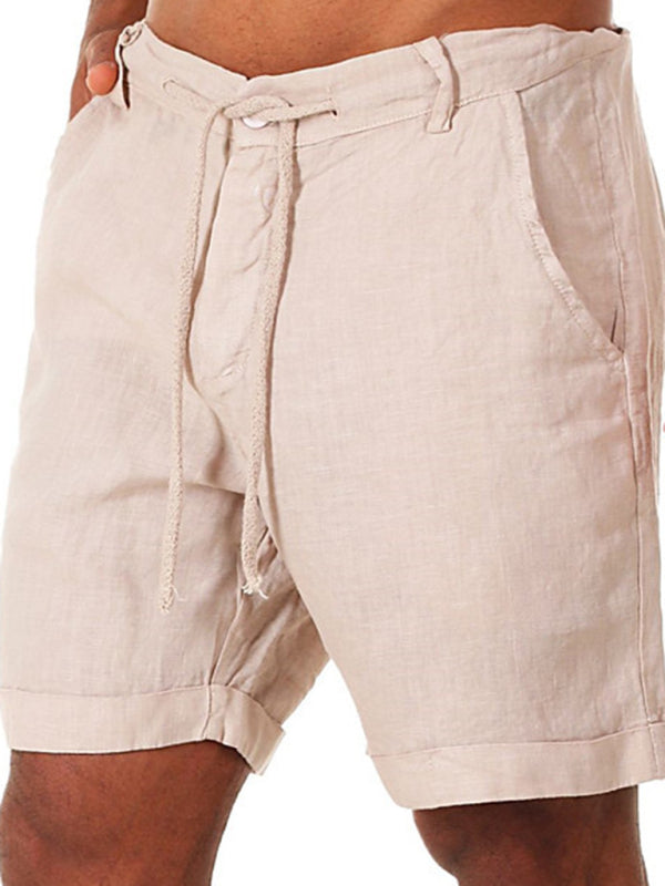 Men's Drawstring casual Three-quarter length Shorts