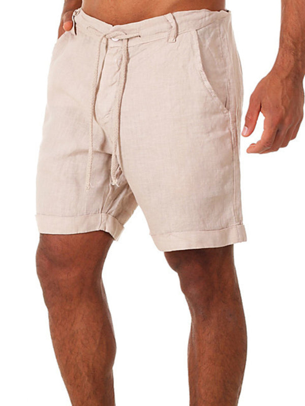 Men's Drawstring casual Three-quarter length Shorts