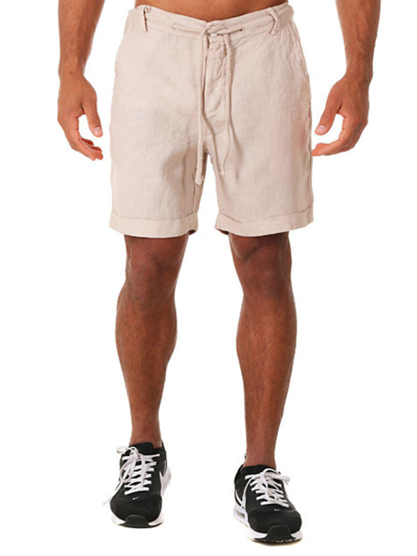 Men's Drawstring casual Three-quarter length Shorts