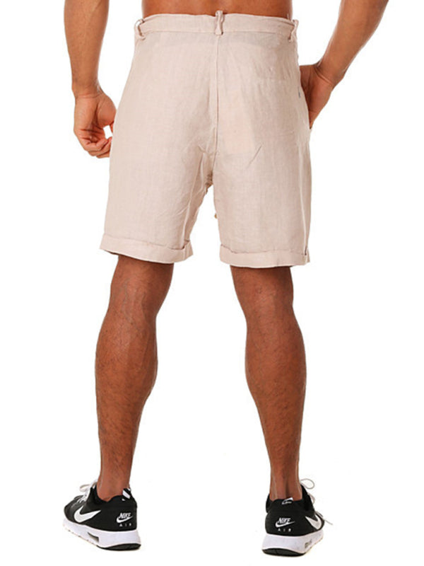 Men's Drawstring casual Three-quarter length Shorts