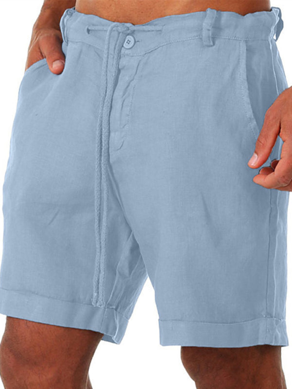 Men's Drawstring casual Three-quarter length Shorts