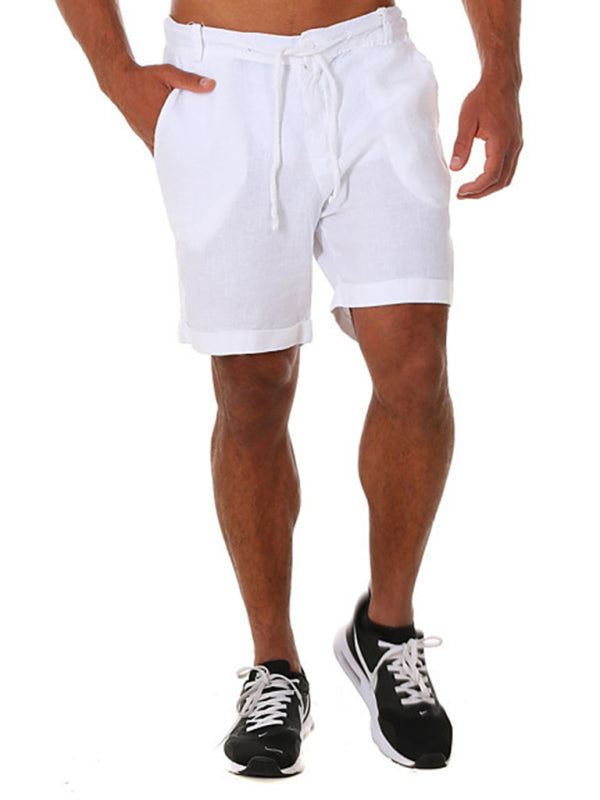 Men's Drawstring casual Three-quarter length Shorts