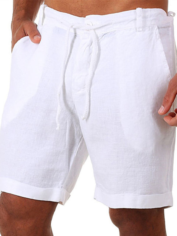 Men's Drawstring casual Three-quarter length Shorts