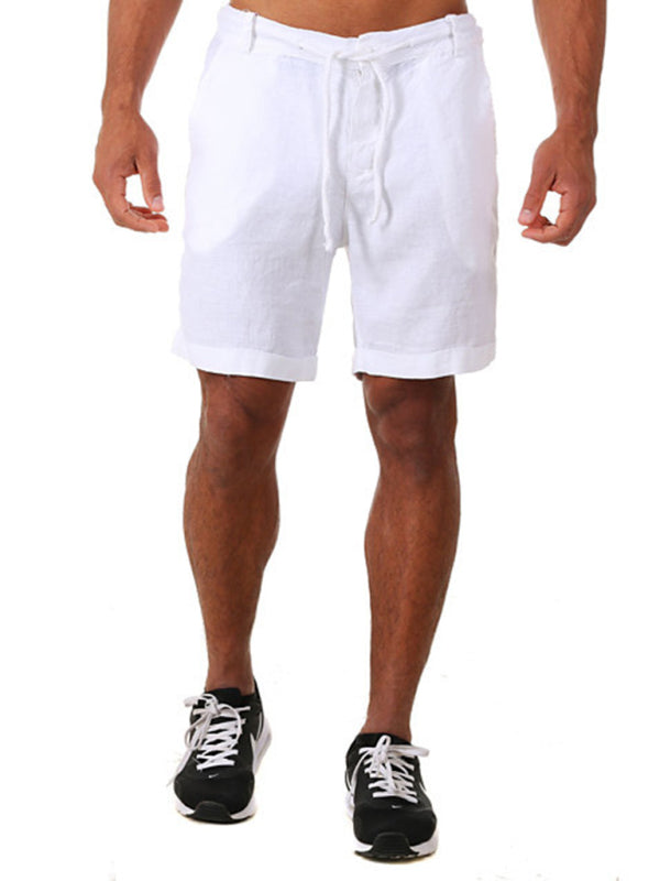 Men's Drawstring casual Three-quarter length Shorts