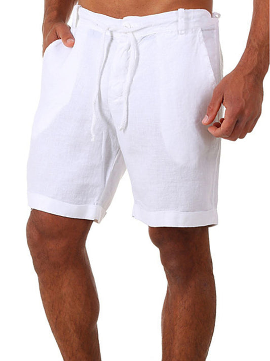 Men's Drawstring casual Three-quarter length Shorts