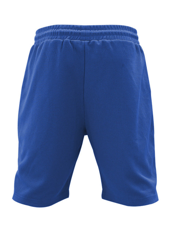 Men's Casual Solid Colour Shorts Short sleeve Set