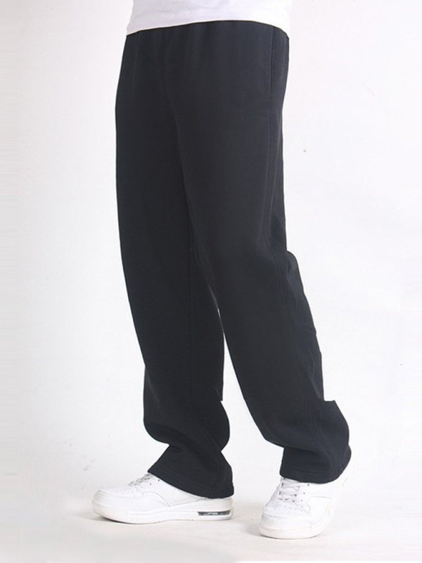 Men's Casual Straight solid colour Loose Trousers