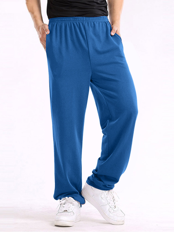 Men's Casual Straight solid colour Loose Trousers