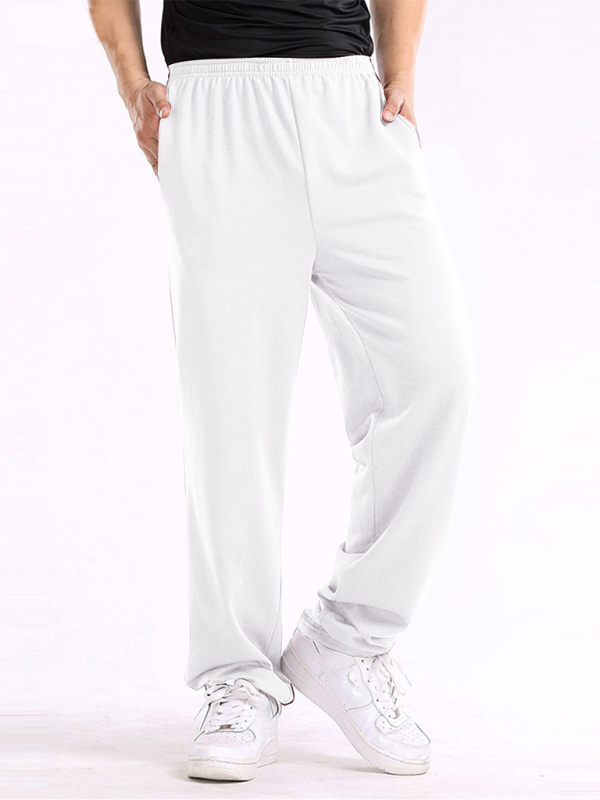 Men's Casual Straight solid colour Loose Trousers