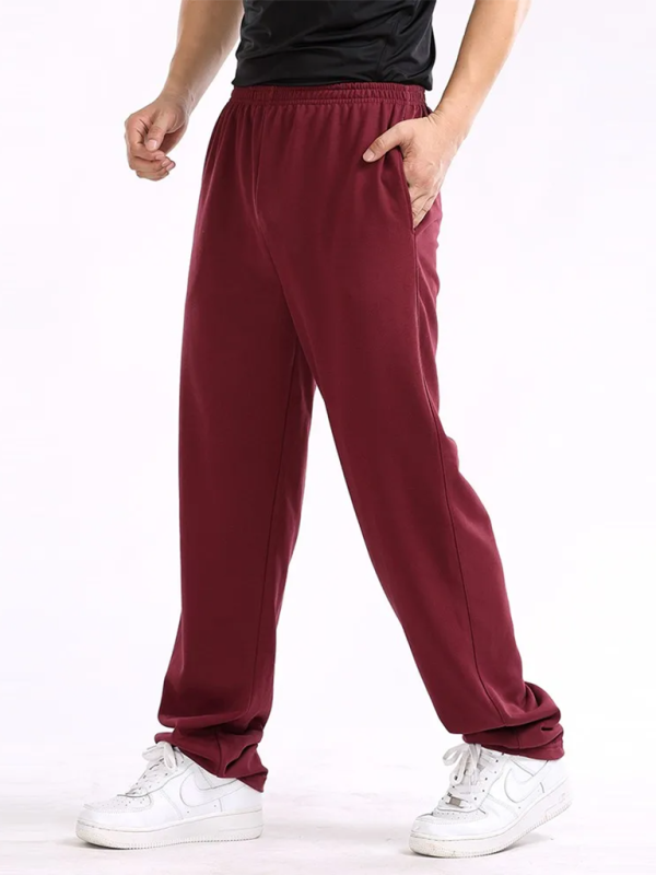 Men's Casual Straight solid colour Loose Trousers