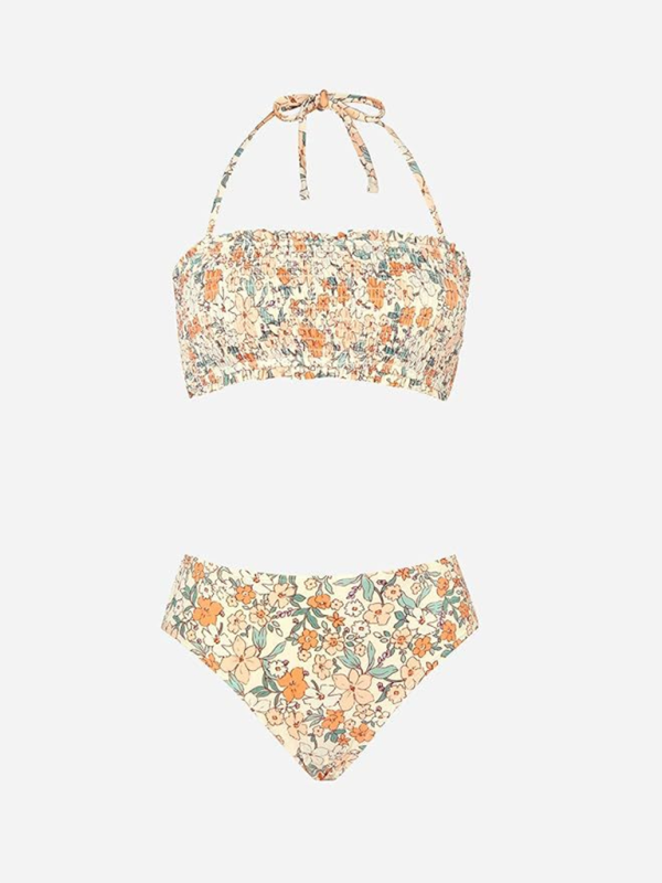 Women's Beach Suspender floral Bikini