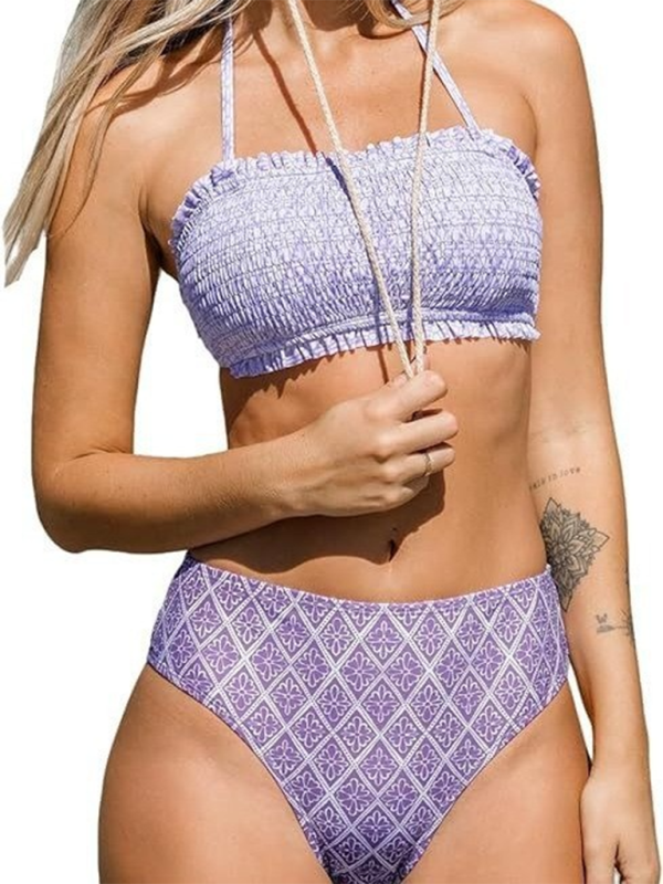 Women's Beach Suspender floral Bikini