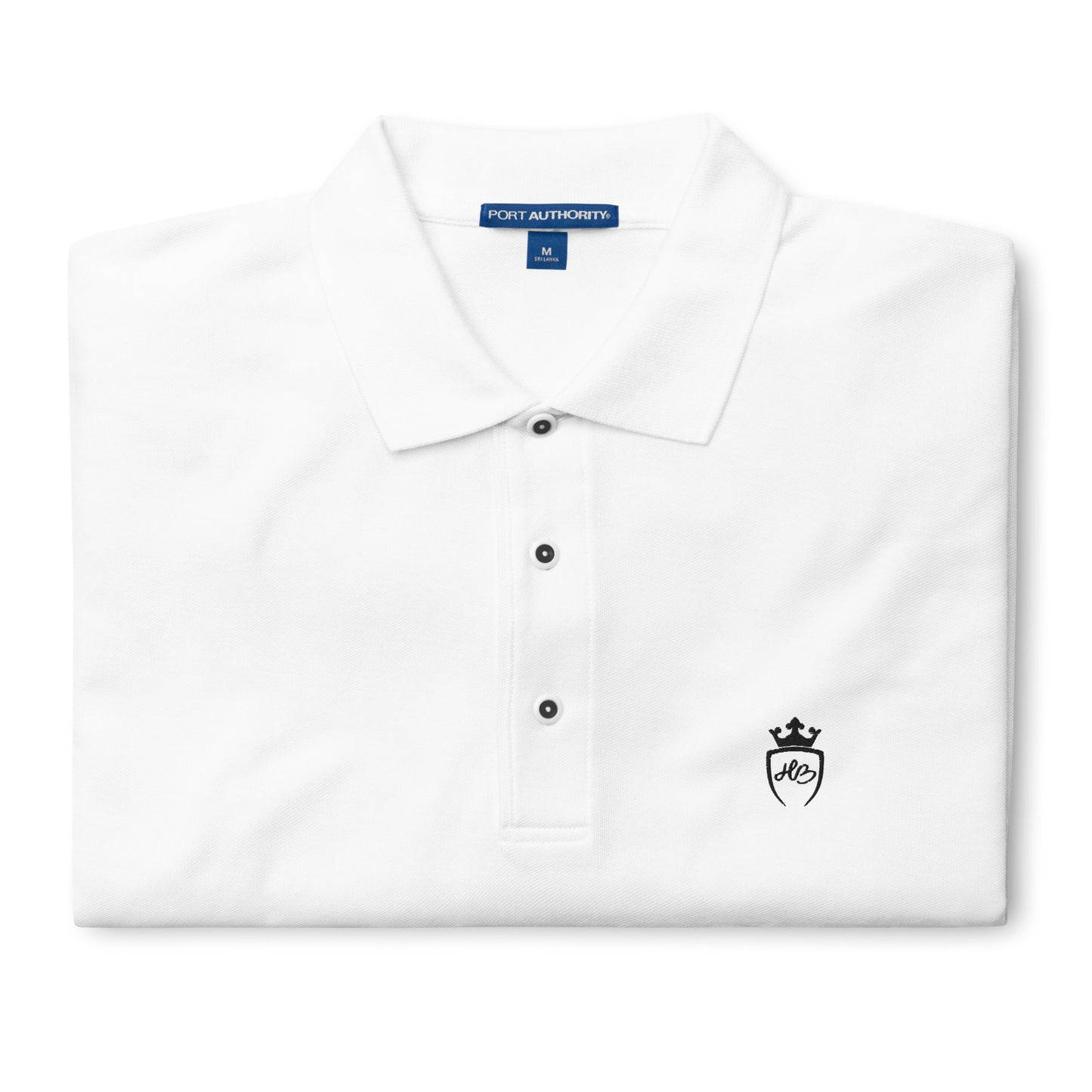 Men's White Premium Polo