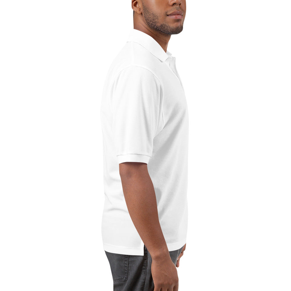 Men's White Premium Polo