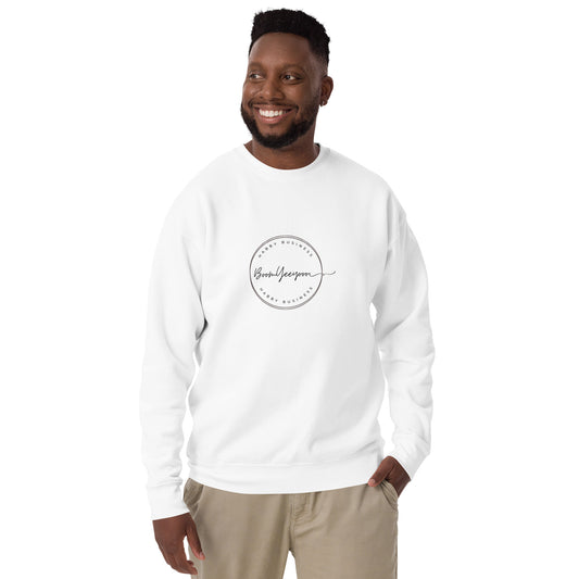 Unisex White Premium Sweatshirt