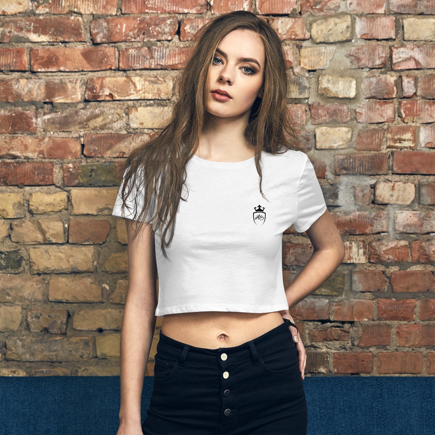 Women’s white Crop T-Shirt