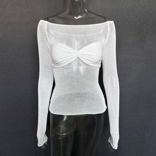 Women's Lightweight See-Through Top