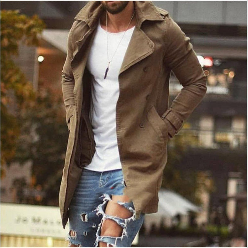 Men's Coat id-length Windbreaker Jacket