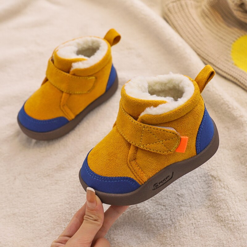 Baby Toddler Warm Plush Outdoor Soft Bottom Non-Slip Shoes