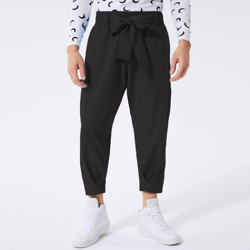 Men's Baggy Trousers With Belt