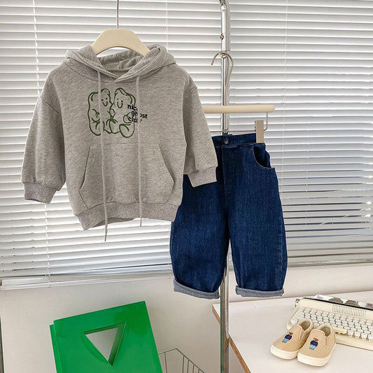 Boy's Hoodie And Pants  2 Pcs  Outfit