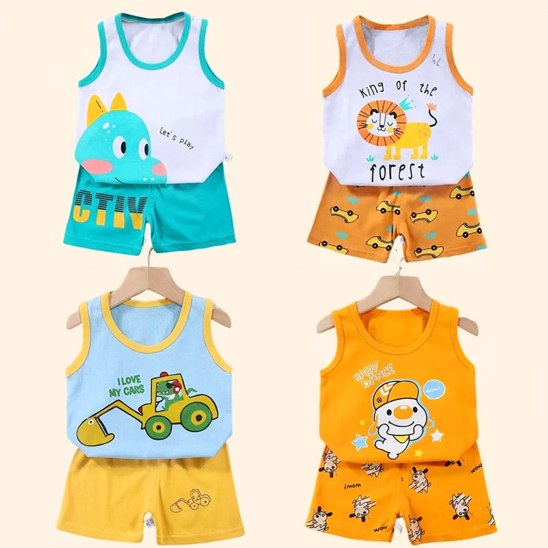 2PCS Children's Boy's Vest Set