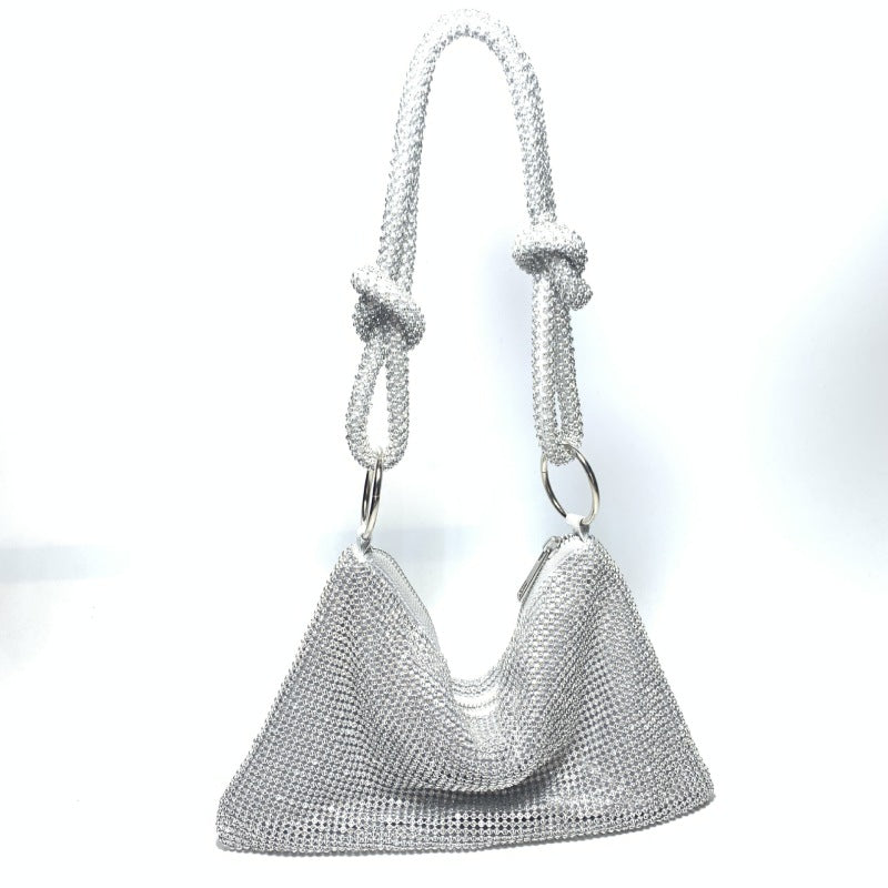 Women's Knotted Rhinestone Handmade Handbag