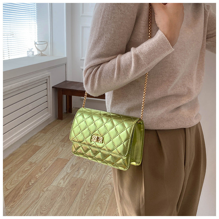 Women's Chain One-shoulder Embroidery Thread Crossbody Handbag