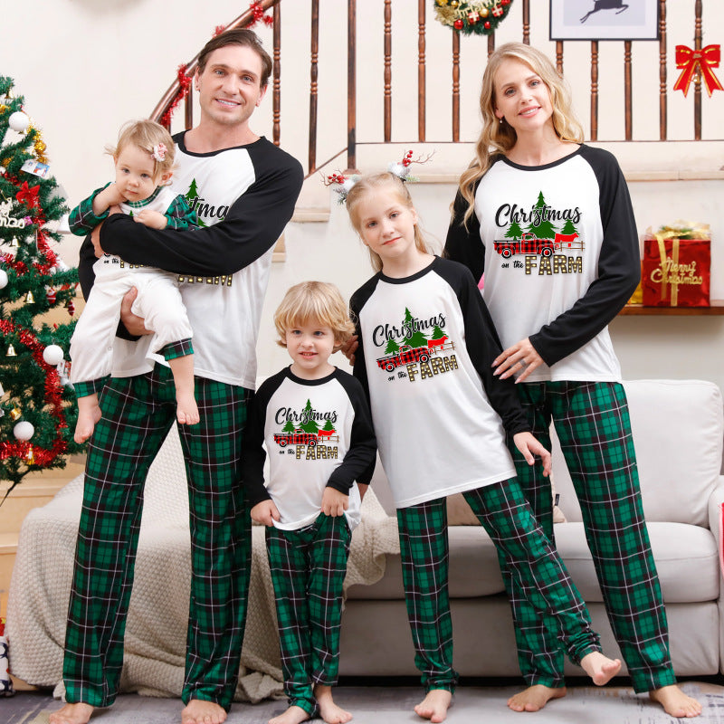 Christmas Parent-Child Home Pyjamas Two-piece Set