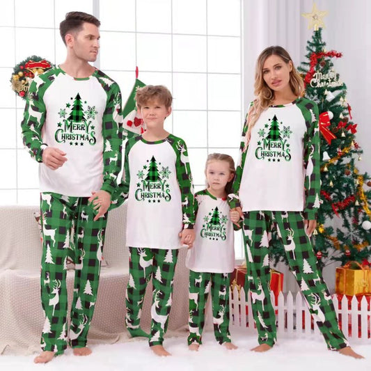 Christmas Parent-Child Home Pyjamas Two-piece set