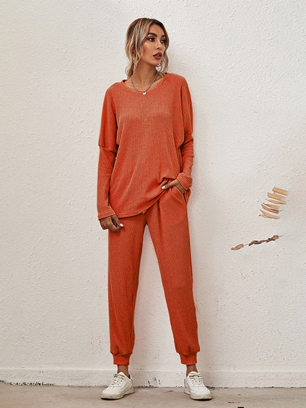Women's Long-Sleeved Loose Loungewear Pyjamas