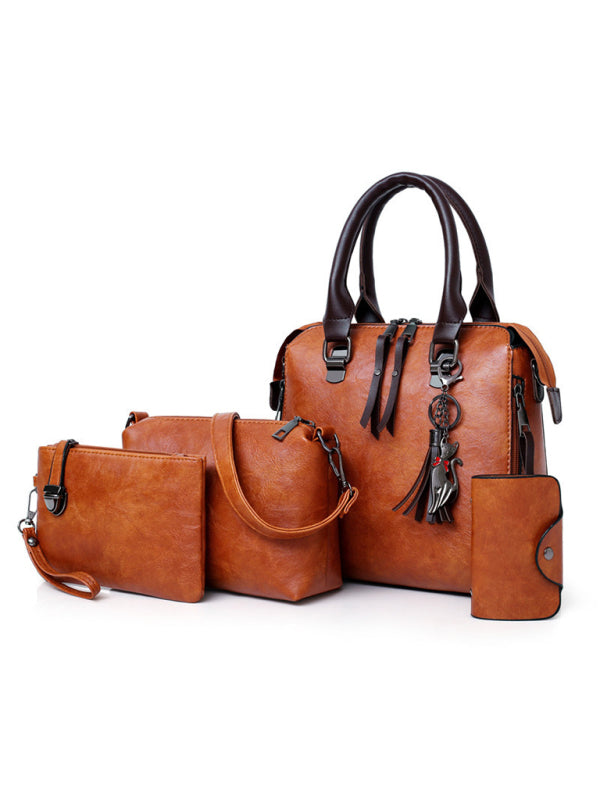 Women's Four-Piece Retro Handbag Set