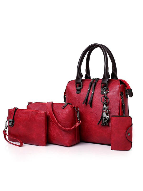Women's Four-Piece Retro Handbag Set