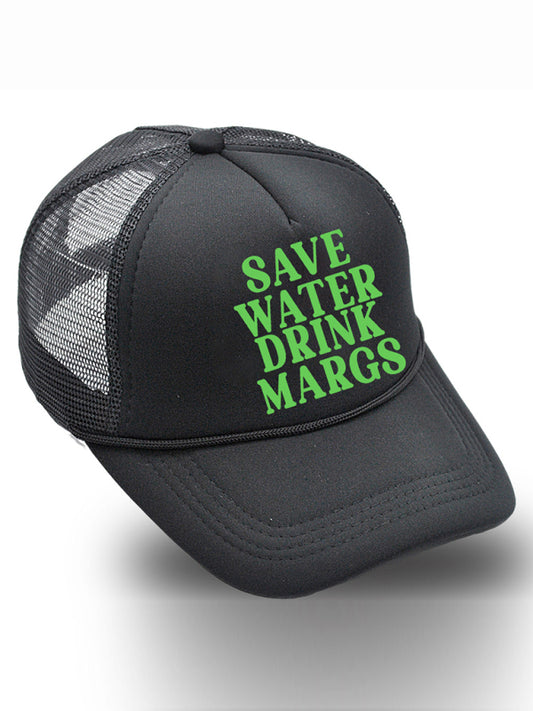 "Save Water Drink Margs" Printed Trucker Hat