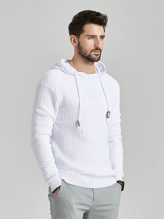 Men's Hooded Pullover Knitwear Sweater