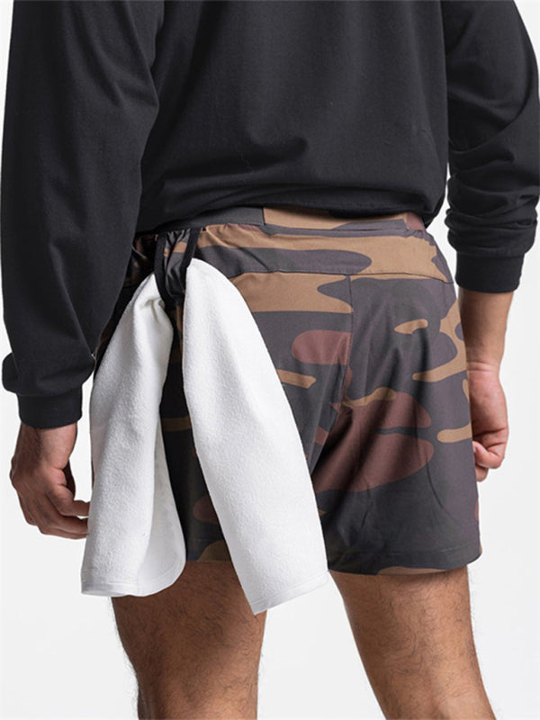 Men's Tide Quick-drying double-layer Sports Shorts